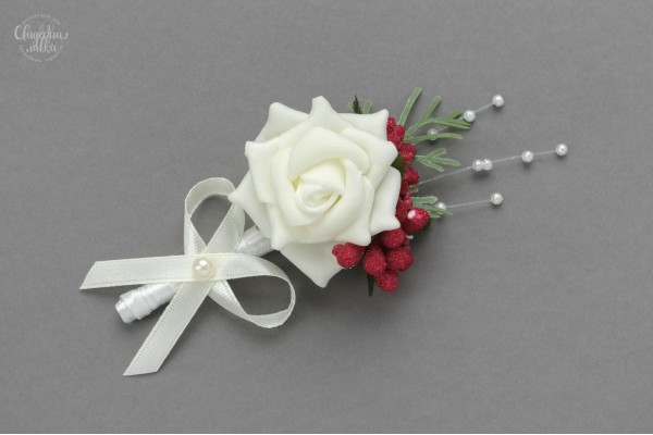 Свадебная Бутоньерка "Марсал"