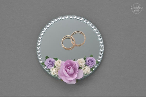 Тарелочка для колец "Сиреневые цветы 1"
