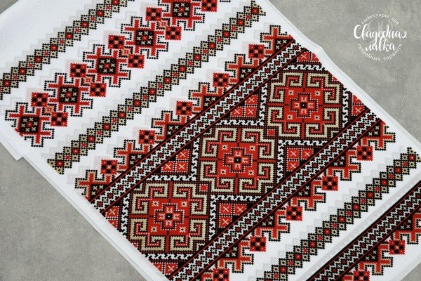 Свадебный рушник  ''Красный орнамент''